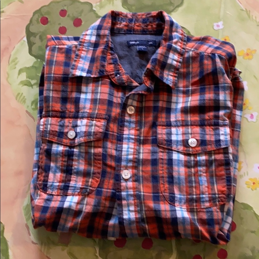 Gap kids Plaid Button Down Shirt
